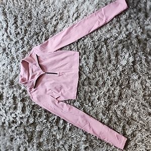 Gold Hinge Cropped Quarter Zip Small